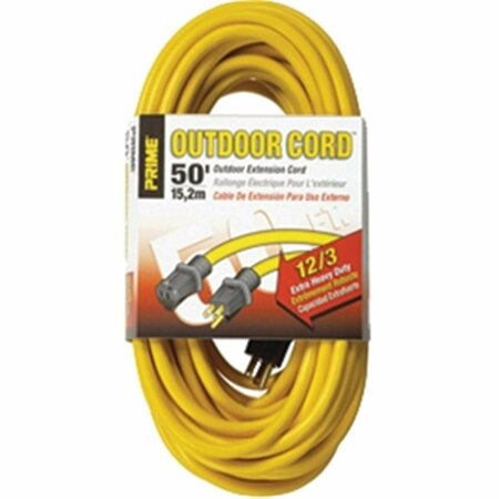 OUTPUT EC500830 50 ft. 12 - 03 - 15 SJTW Yellow Outdoor Extension Cord - Yellow - 50 ft. OU3565927